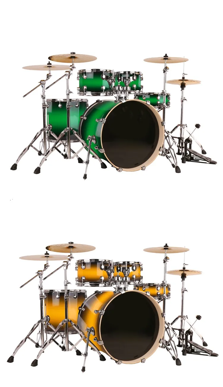 Gradient Color Customizable High Quality Drum Kits Set Musical