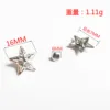 No. 10, 16m, silver with patterned five-pointed star.