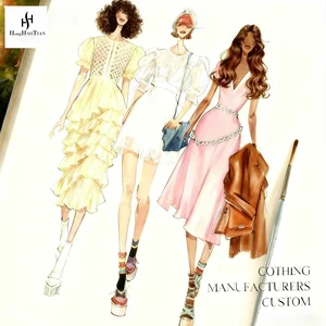 Fashion Garment Factory Brand Logo Designer Premium Wholesale Summer Dress Women Clothes Y2k Clothing Manufacturers Custom