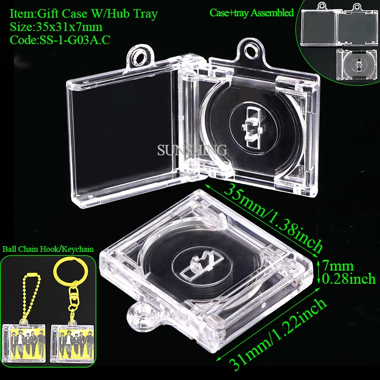 Sunshing Gpps Portable Keychain Rfid Tags Cdr Nfc Smini Album Music Cd Jewel Box Album Photo