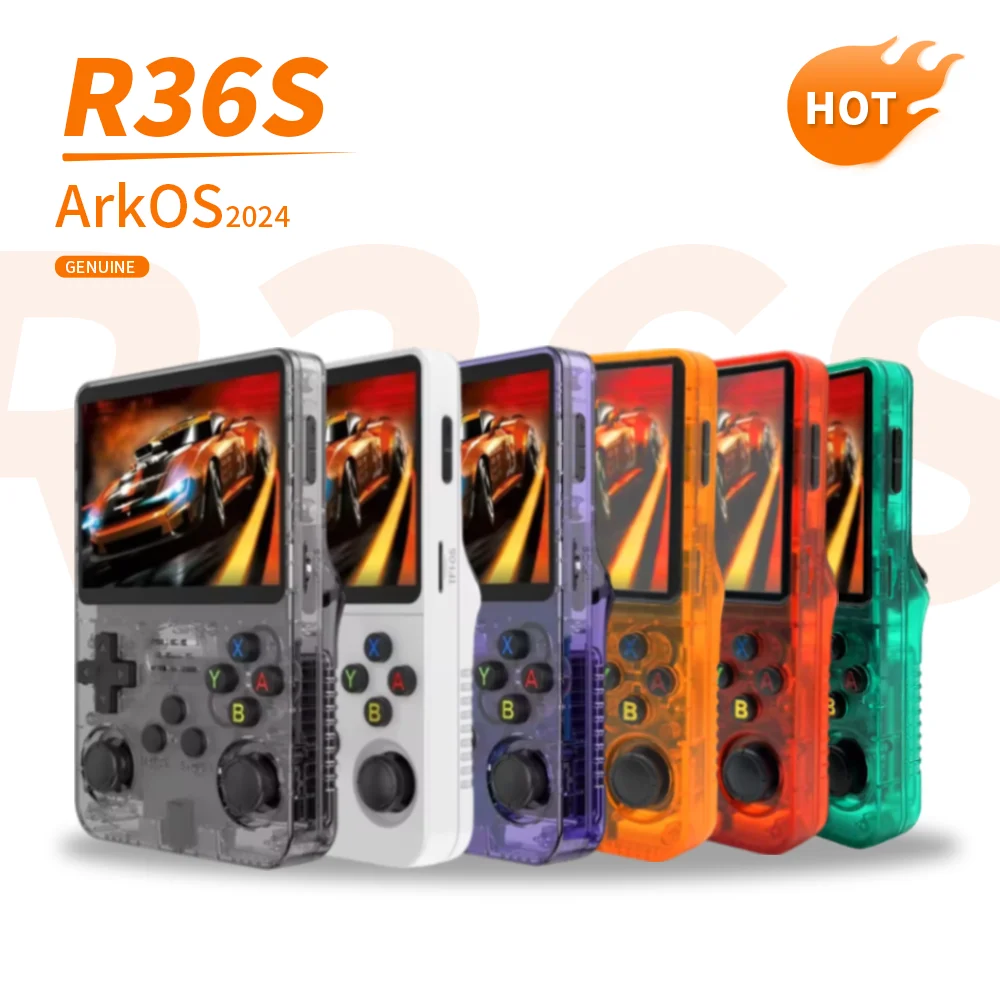 R36Sハンドヘルドレトロゲームコンソール3.5インチプリ