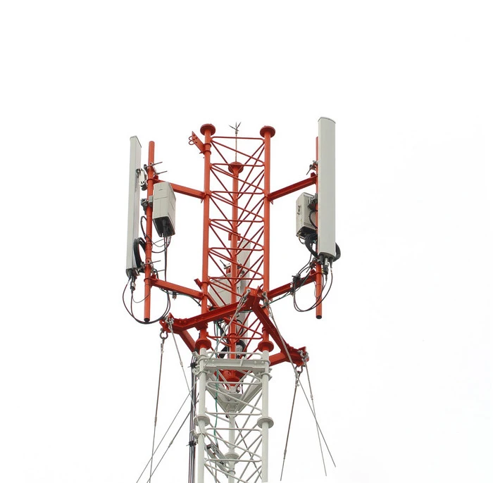 Customizable Guyed Telecom Tower Adjustable Height Steel Tower for Mobile & Radio Communication Galvanized Steel Material factory