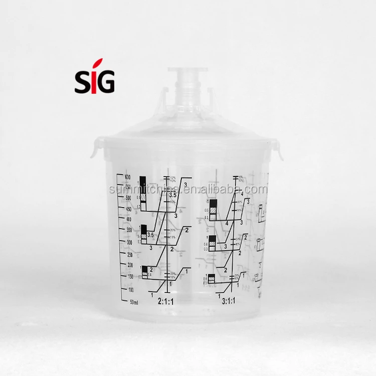 
Набор стаканов для распылителя краски на водной основе по сравнению с стаканами PPS 