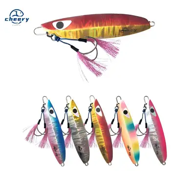 CHEERY Metal Jig Artificial Hard Bait Wholesale Glow-in-the-Dark Falling Slow-Rolling Lead Fish Bare Plate No Hooks 100g-400g – Metal Jig – view 2