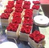 4 rose in scatola quadrata