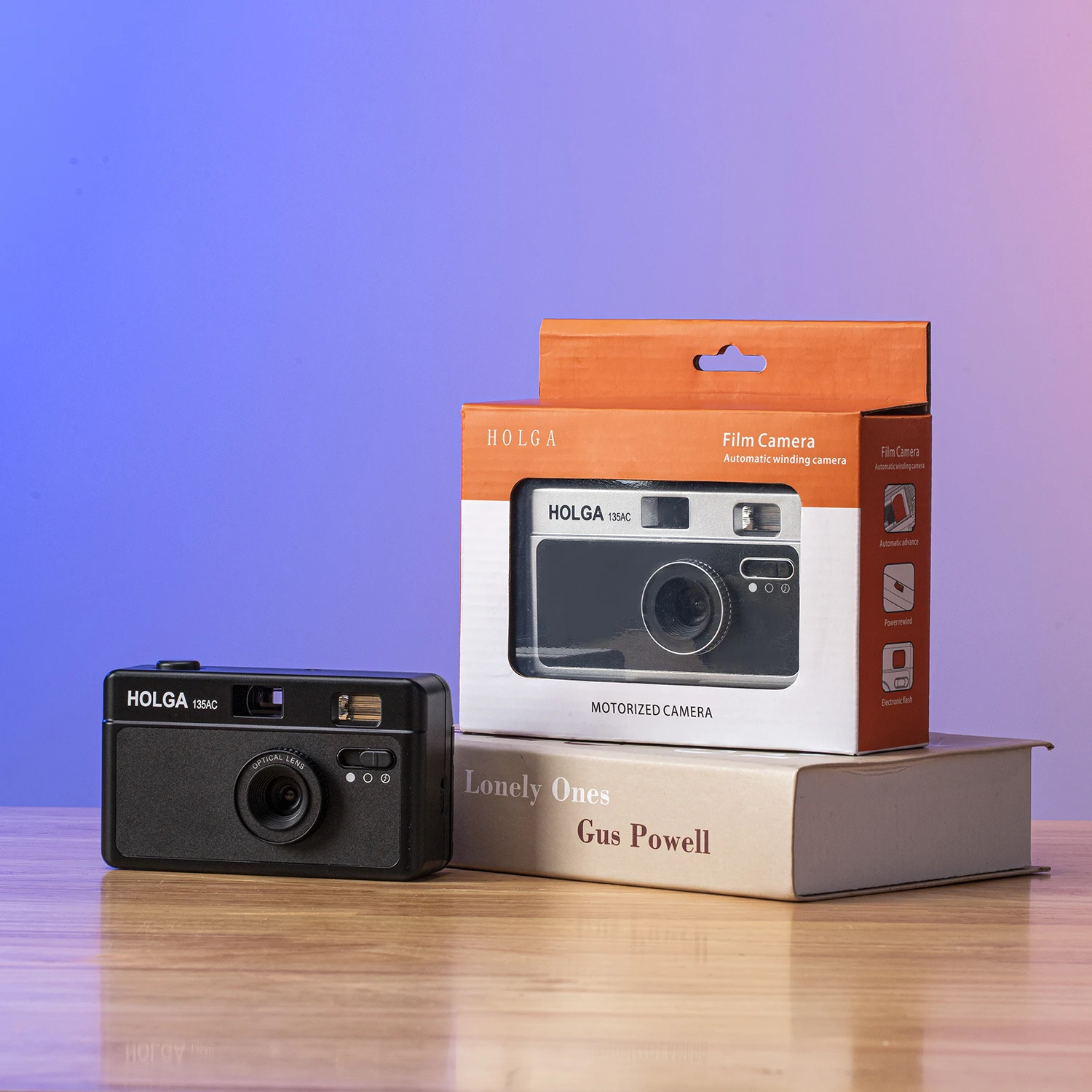 Holga 35mm Reusable Film Camera Vintage Retro 35mm Film Camera Builtin