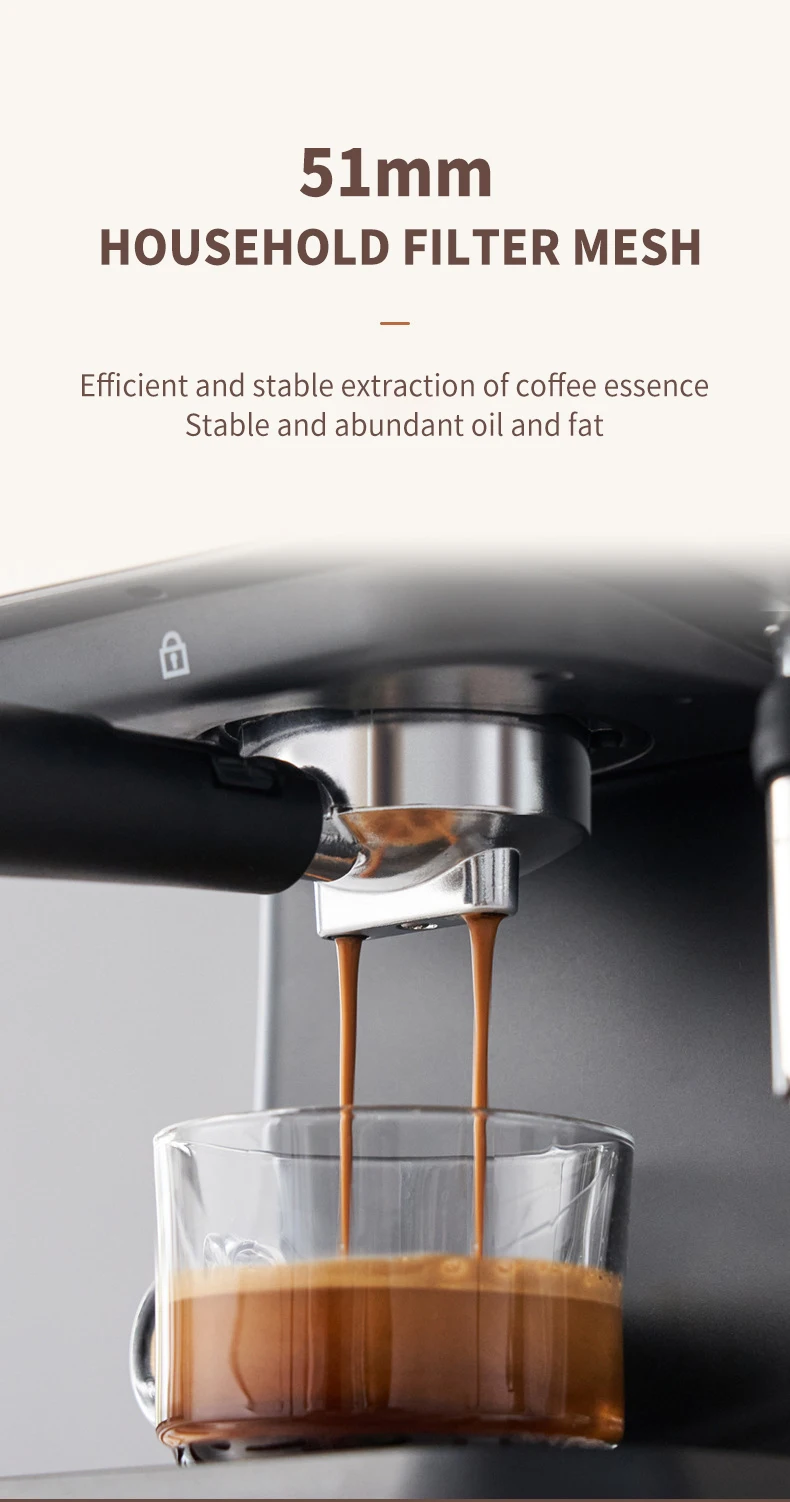 Commercial Multi Functional Italian Office Home Intelligent Large Capacity Pump Extraction Filter Automatic Coffee Machine