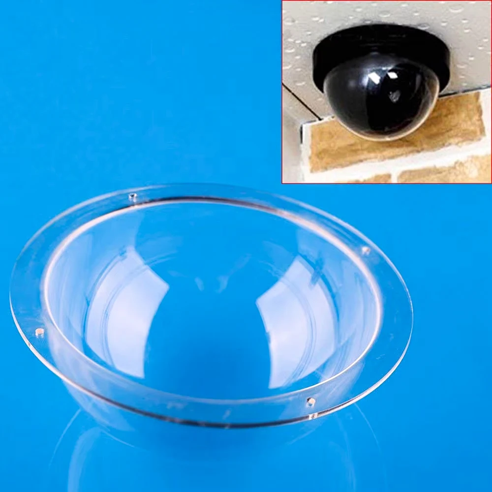 Security Clear Mini Acrylic Dome Camera Cover Customized  Frosted Acrylic Dome House clear Acrylic Half Roof Dome