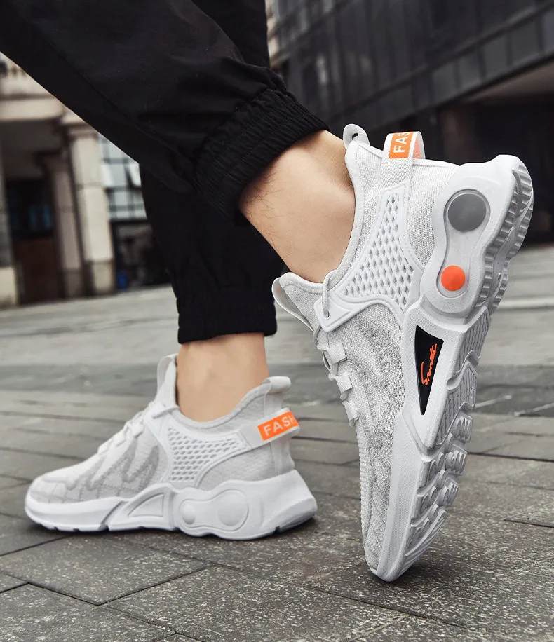 Daraz Sports Shoes For Men White Colour 2022 Autumn New Flying