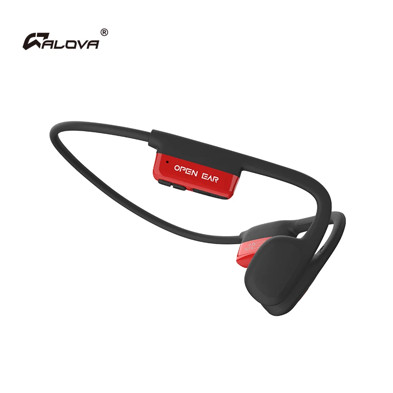 ALOVA Fast Charge Custom Headset Bone Conduction Earphone Logo Bluetooth IPX6 Speakers Wireless Headphones