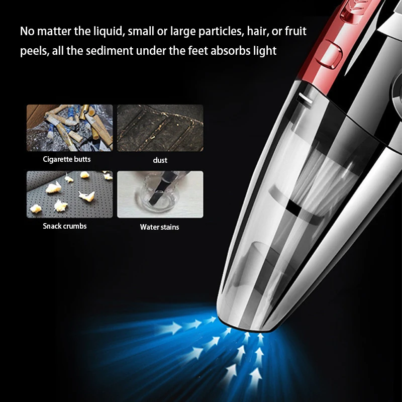PCMOS Cordless Portable Handheld Mini Vacuum Cleaner ABS Dry Cleaning for Car Pet Hair Wireless Battery Car Vacuum Cleaner - view 5
