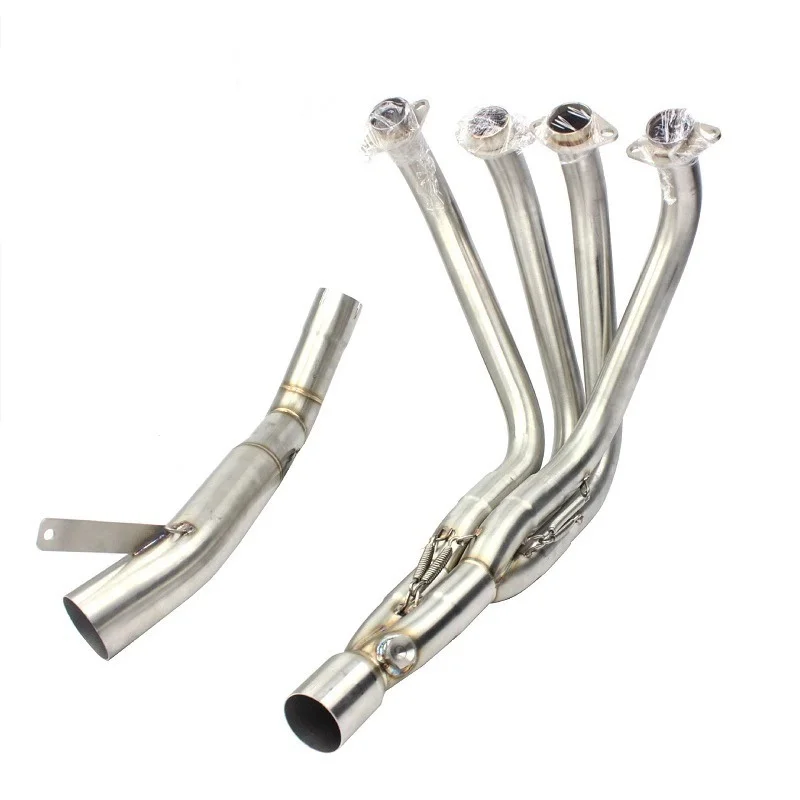 Motorcycle Modification Z1000 Exhaust System Side Row Front Pipe Stainless Steel Muffler Link Front Pipe for Kawasaki Z1000SX