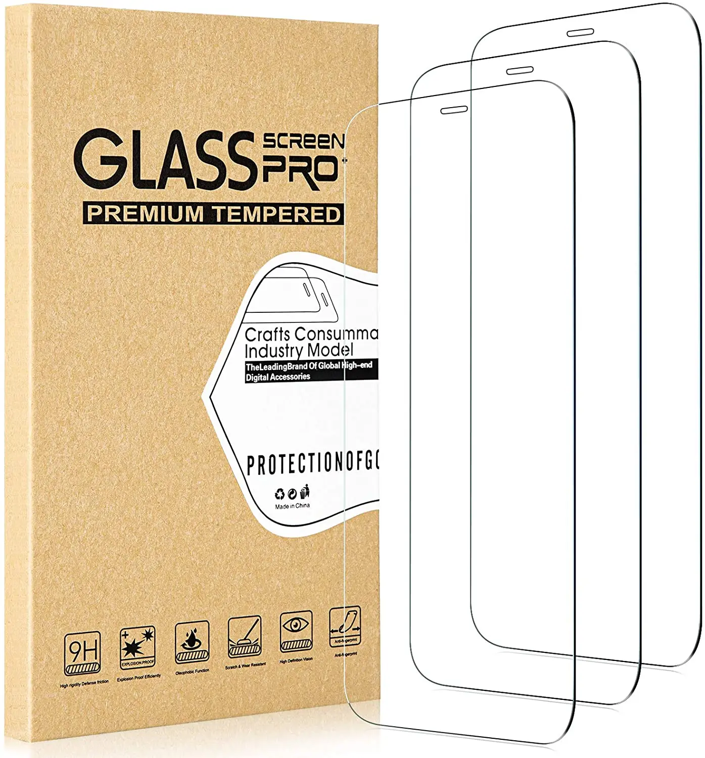 Alegaciones chorro mi Wholesale Hot selling 3 packs 0.33mm 2.5d tempered glass For iphone 13 pro  max screen protector with high quality package box From m.alibaba.com