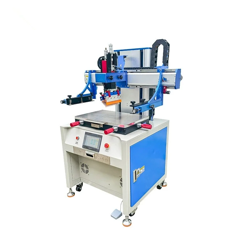 TEBAK Factory Price Single Color Rotating Workbench Pad Printing Machine Automatic Closed Ink Cup Flat Pad Printer