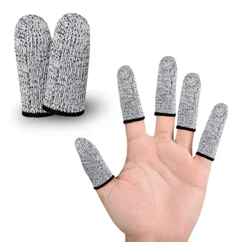 Finger Cots Fingers Glove Cover Extender Sleeves Fingertip Caps Anti-Cut Resistant Protector Thumb Chefs Safety Reusable