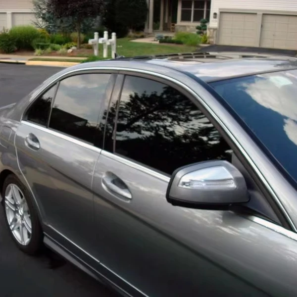 Free Shipping 20inch by 200FT Platinum Black Silver Mirror Reflection Heat Control Titanium Window Film for Metallic Car Tint