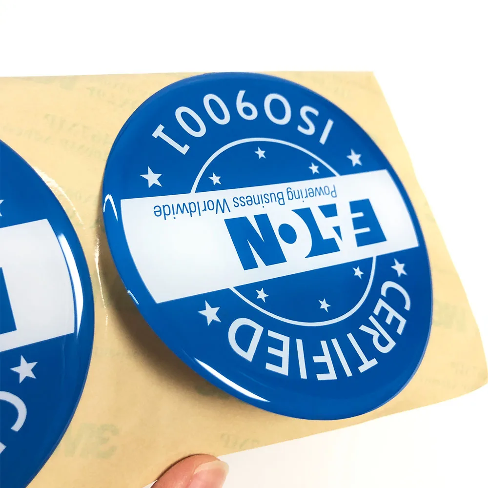 Custom Stickers Logo Round 3d Label Printing Logo Waterproof