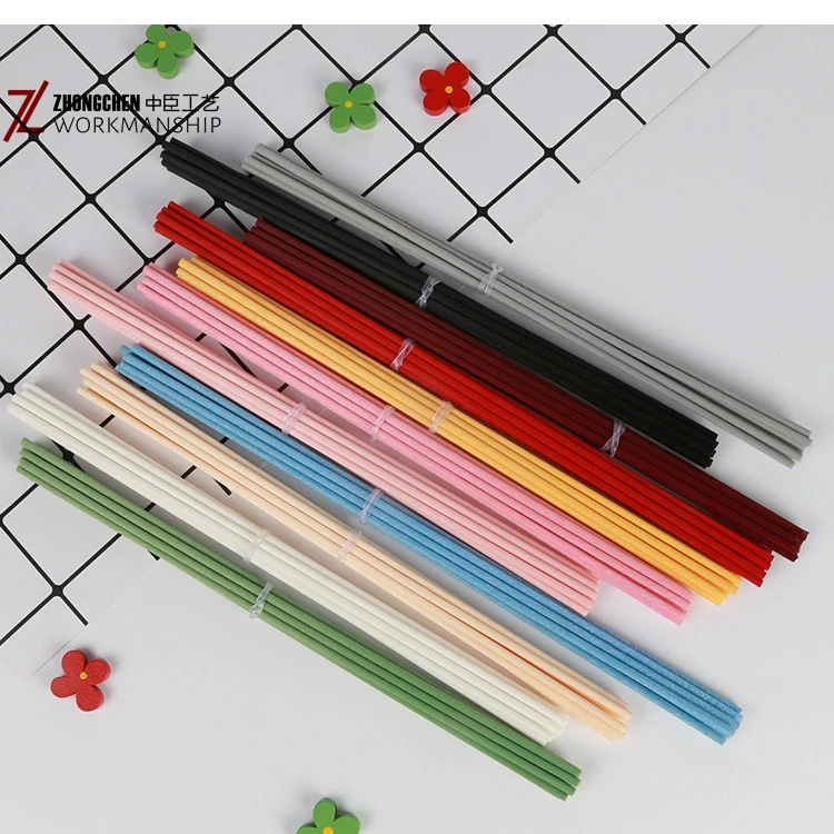 Wholesale Decorative Black Color Reed Diffuser Aroma Fiber Sticks Luxury air Freshener Aroma Fiber Diffuser Reed Sticks