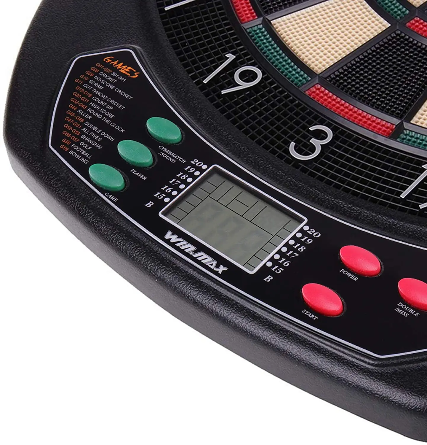 Win.max Game Room LED Scoring Display Board Standard Darts Machine Electronic Darts Scorer