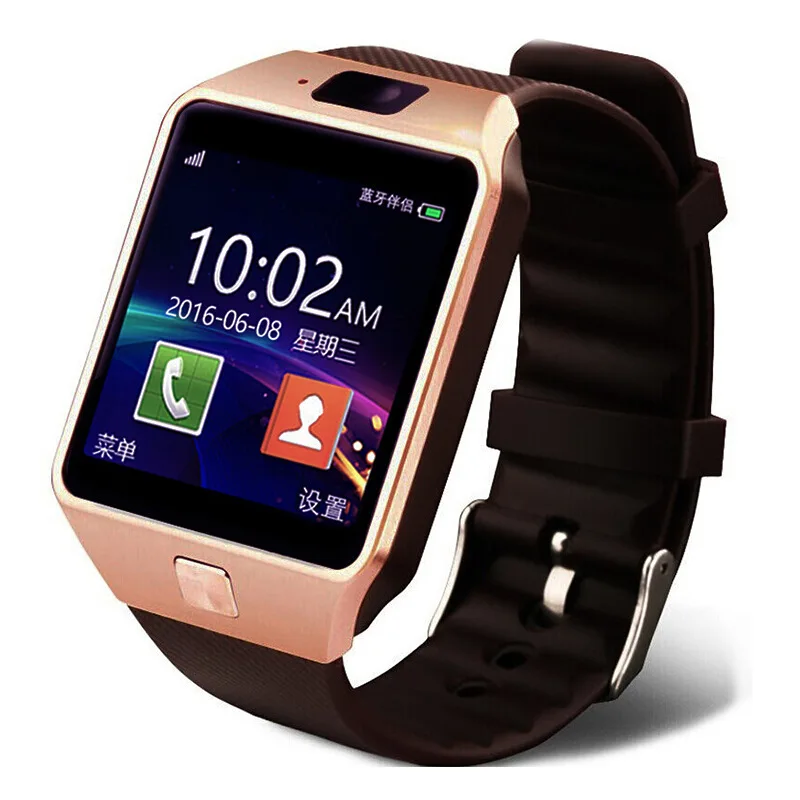 2025 Hot Sale Smart Watch Dz09 Smartwatch With Camera Bt Support Android  Ios With Sim Card Factory Price Android Smart Watch