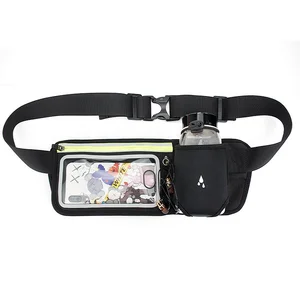 Fitness Hydration Sports Pouch Fanny Pack Neoprene Running Belt With Water Bottle Holder