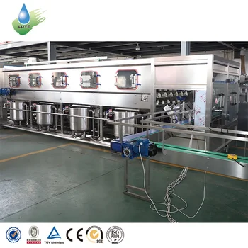 Automatic 5 Gallon Barreled Liquid Production Line 19L 20 Liter Water Bottles Washing Filling Capping Machine