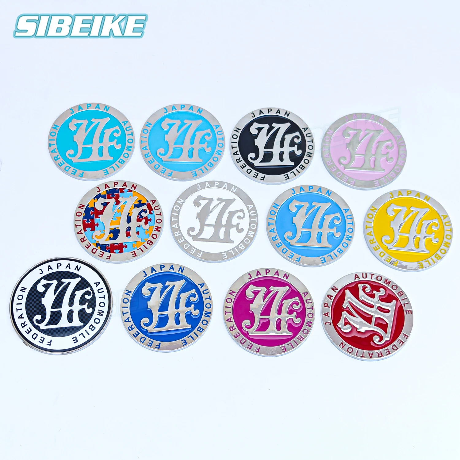 Japan Automobile Federation JDM JAF Metal Emblem Badge for All Japan Automobile Federation JDM JAF Metal Emblem Badge for All