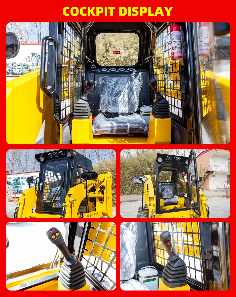 Factory Hot Small Skid Steer Front End Loader With Bucket Compact Skid