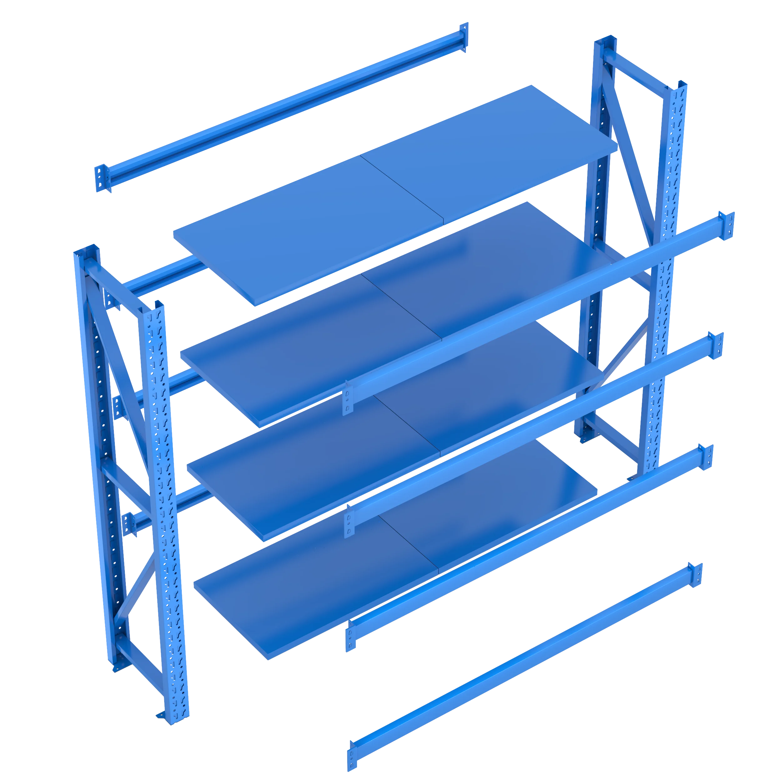 All-One Tech Workshop Storage Solution Heavy-Duty Shelving Racks 200KG ...