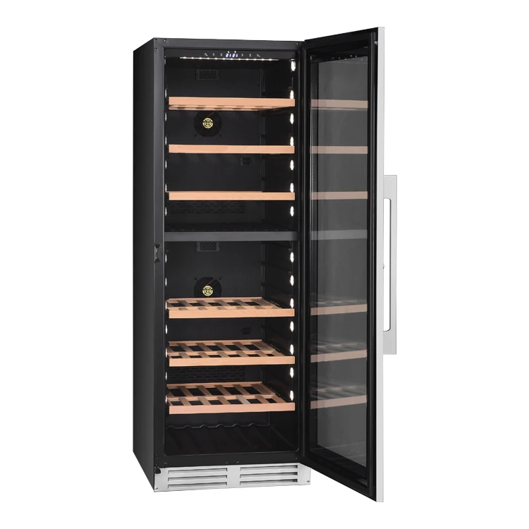 Quiet Operation Inverter Compressor Wine Cooler Wine Storage Display Cabinet Fridge