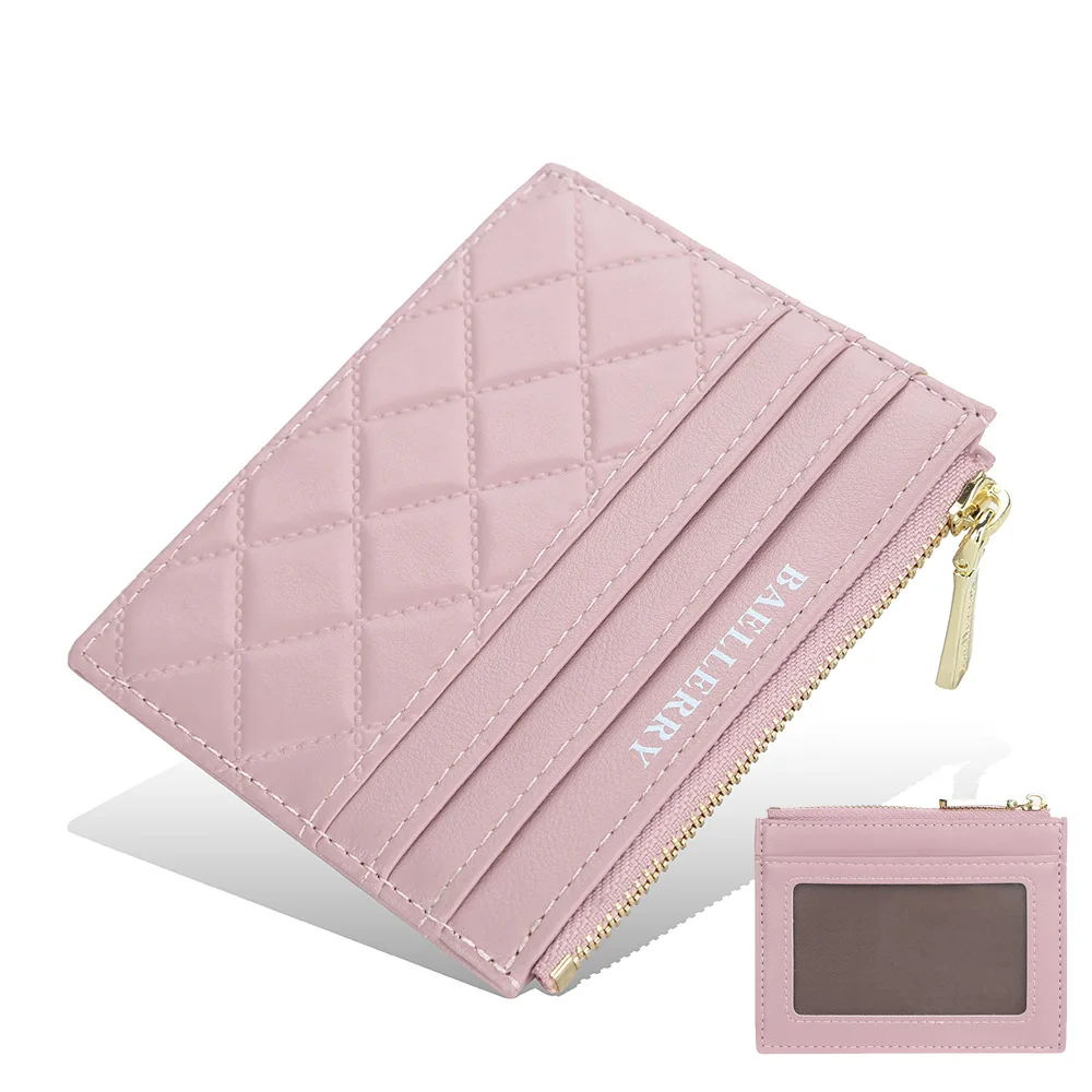 Fashion women wallet pu leather short design zipper card holder wallet purse