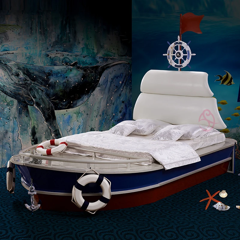 Customized Modern Durable Fun Bed Pirate Boat Ship Bed