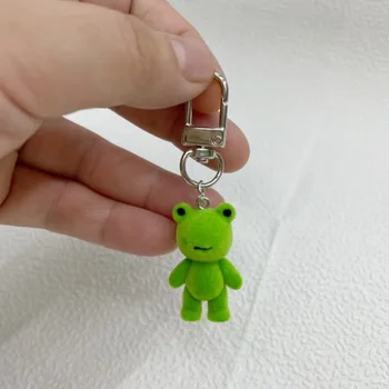 Wakauto 2pcs Plush Frog Keychain - 10cm Soft Stuffed Animal Bag Charm For Backpacks, Purse, Car Keys - View #6