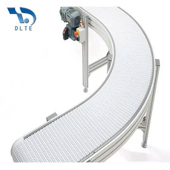 DLTE plastic modular belt straight turn conveyor for Beverage and food packaging