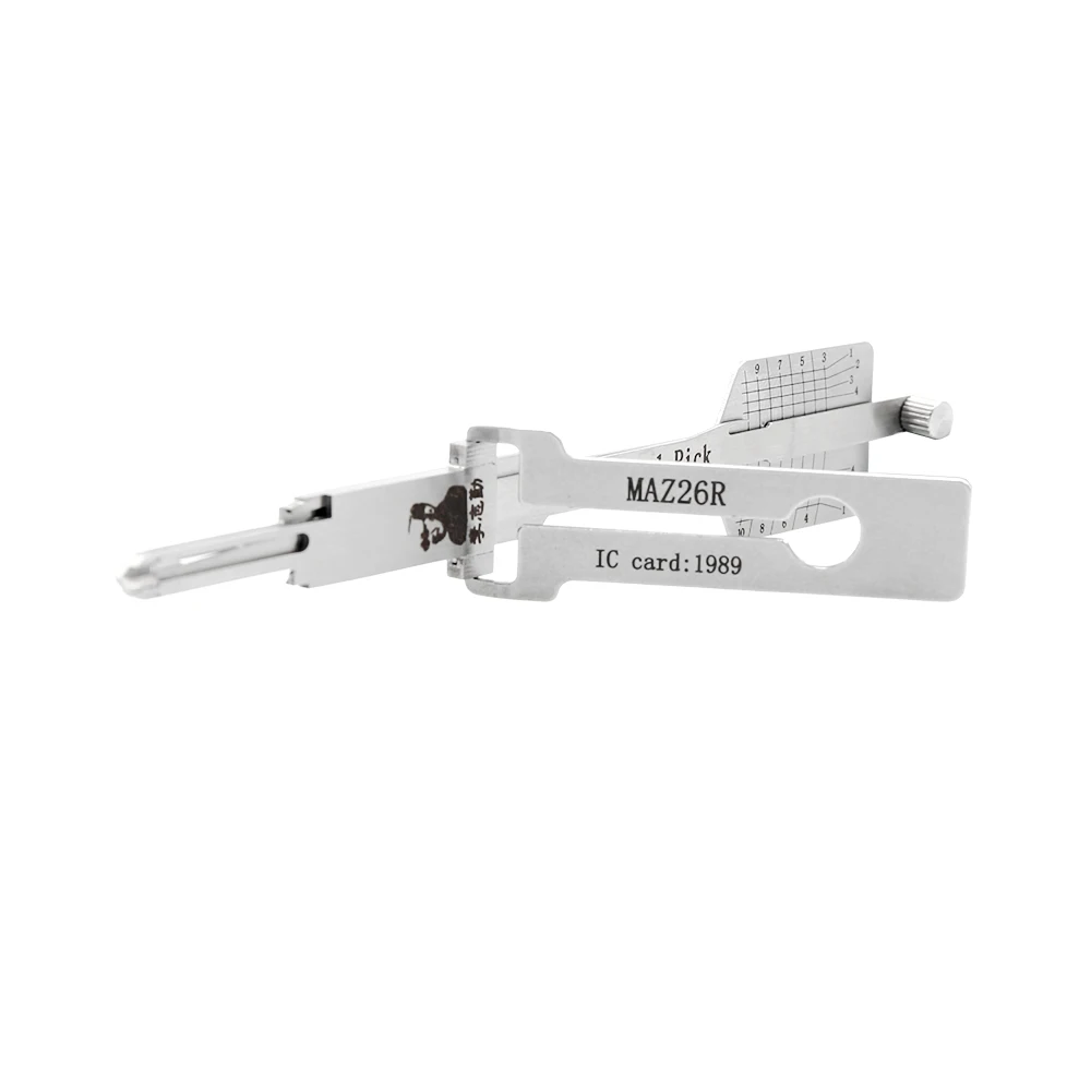 HotSellingLishi21PickLocksmithOpeningToolsSetMAZ26RMazdaCarLockDouble-SideFlatMillingOpenerDecoderMadeSteel