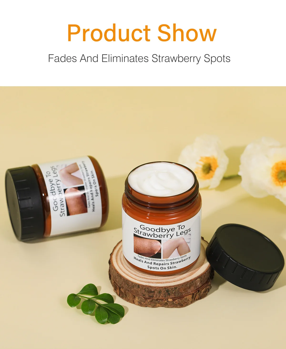 Private Label Remove Chicken Skin Repair Strawberry Spots Legs Cream Exfoliating Bumps Smooth Tender Moisturizing Body Cream