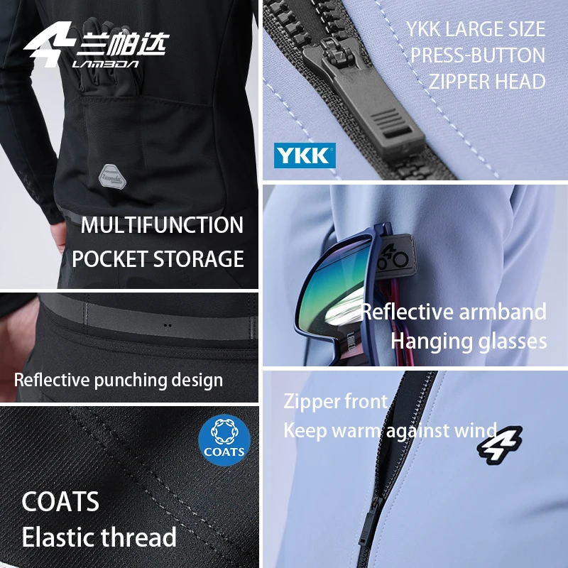 LAMEDA Women's Lightweight Polyester Cycling Jersey Jacket Quick Dry and  Windproof Breathable Fabric OEM Team Name for Adults