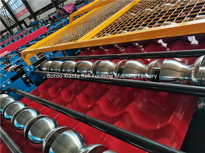 Standard Steel Roof Sheet Glazed Tile Roll Forming Machine Roof Sheet