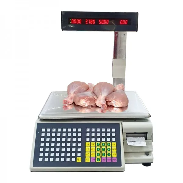 BA-TMA Electronic Digital Scale with Barcode Printer for Price Computing Label Printing Weight Scale for Supermarket Retail