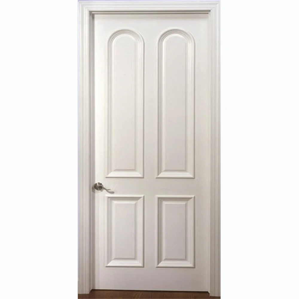 Custom Claiss Style Internal Baking Paint Door Villa White Interior Door Middle-Class Design Solid Wood Door