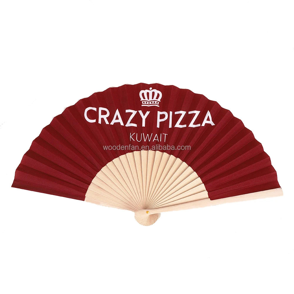 Modern Design Handcrafted Plain Wooden Hand Fan 23cm Brown Handle Chinese Bamboo Manual Folding Hand Fan Gift for Summer