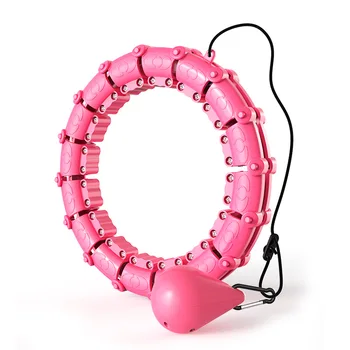 New Style Weighted Hula Hoops 24 Knots Home Gym Fitness Smart Hula Hoops for Adults Weight Loss