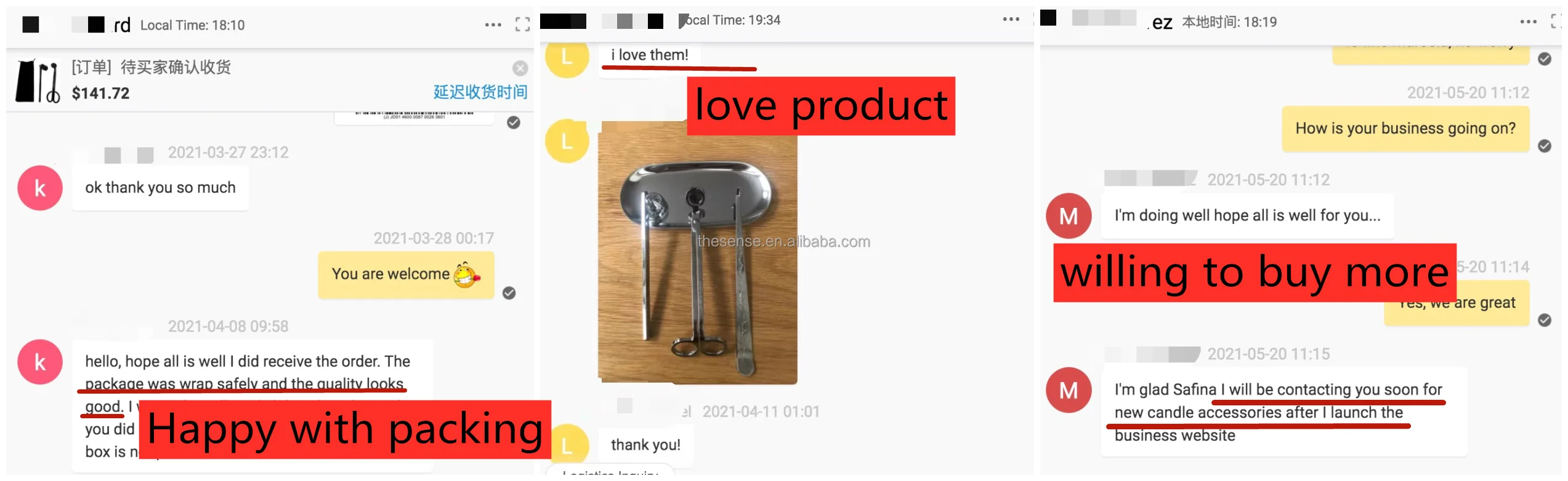 Wholesale Candle Accessories Black Wick Trimmer With Logo Buy 4 Piece