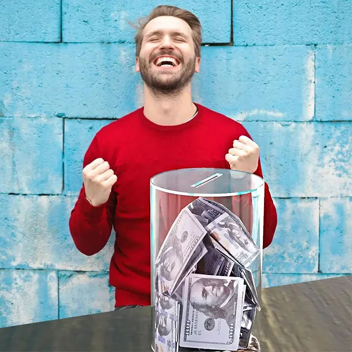 Medium Clear Collection Comment Donation Box Counter Top Or Wall Mount Acrylic Ballot Case