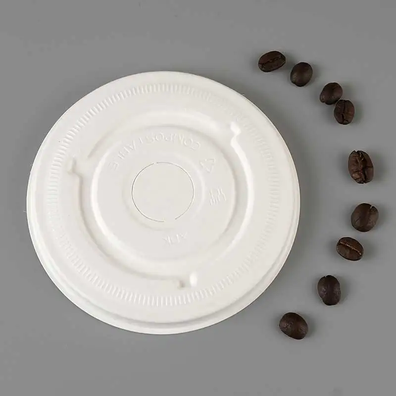 Bamboo Milktea Cups Eco Lids For Coffee Disposable Cup Lid Paper