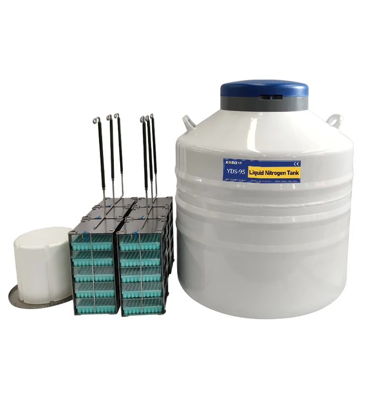 KGSQ 50L Customizable Cryogenic Storage Tanks Equipped Freezing Racks ...