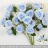 Blue 3-headed cream rose
