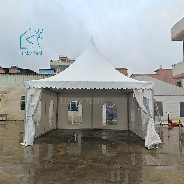 South African Uv-protection Outdoor Gazebo Pagoda Tent 5*5 Aluminum High Quality Canopy Pagoda Tent for Event Rentals