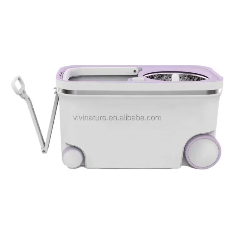 360 Вращающаяся Волшебная Швабра для уборки дома, швабра с 4 колесами