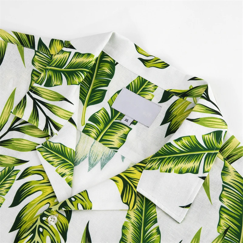 High-definition Digital Printing Custom Patterns Short Sleeves Aloha ...